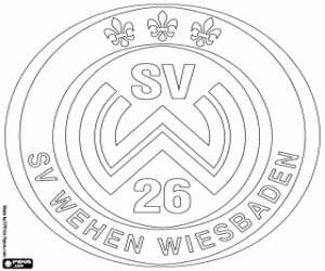 Colorear Insignia del Wehen Wiesbaden