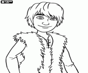 Colorear El inteligente vikingo Hipo