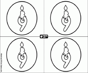 Colorear Invitación a la fiesta de 9 años