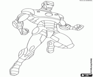 Colorear Iron Man de los Vengadores