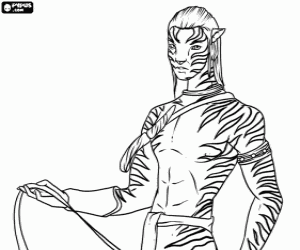 Colorear Jake Scully en su Avatar Na'vi