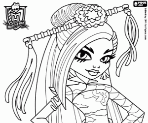 Colorear Jinafire Long, Monster High