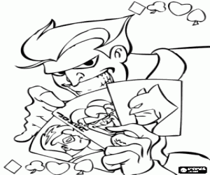 Colorear Joker, el enemigo de Batman