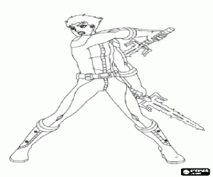 Colorear Josh Kirkpatrick, Team Galaxy