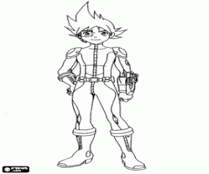 Colorear El joven Brett de Team Galaxy