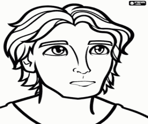 Colorear El joven guerrero Nod