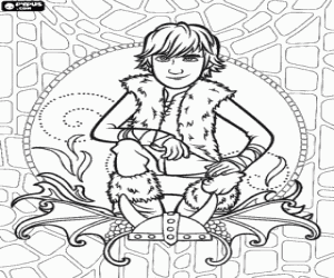 Colorear El joven Hipo el vikingo