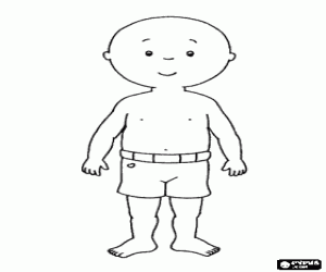 Colorear Juego de vestir de Caillou