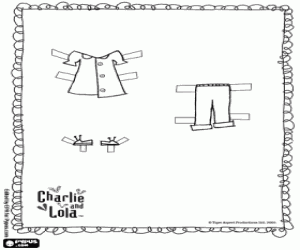 Colorear Juego de vestir con Totola, Lola