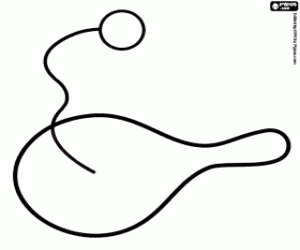 Colorear Juego individual con raqueta