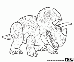 Colorear El juguete triceratops Trixie