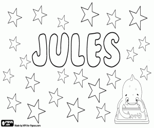 Colorear Jules, nombre de origen francés