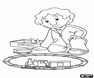 Colorear Julian Clifton, Pat el cartero