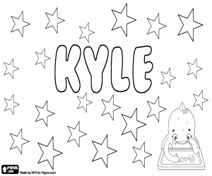 Colorear Kyle, variante de Kylie