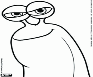 Colorear La cara del caracol Látigo