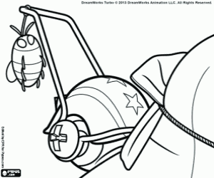 Colorear La concha de Sombra con un insecto