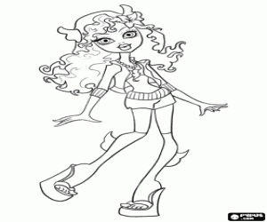 Colorear Lagoona Blue de Monster High