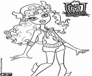 Colorear Lagoona Blue, Monster High