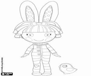 Colorear Lalaloopsy con orejas de conejo