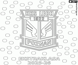 Colorear Lech Poznan, campeón 2025-2026