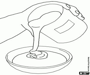 Colorear La leche condensada es muy dulce