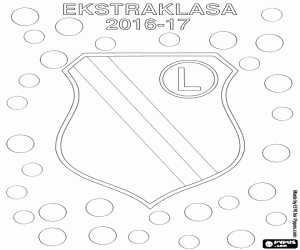 Colorear Legia, campeón Ekstraklasa 2017