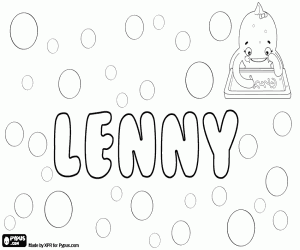 Colorear Lenny, nombre unisex