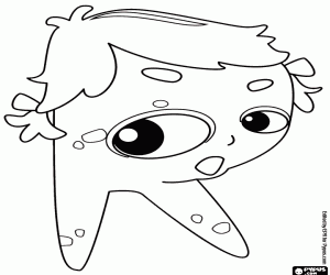 Colorear Letra R, un monstruo tímido