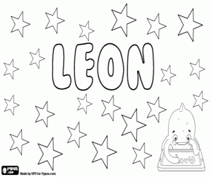 Colorear León, nombre en muchos idiomas