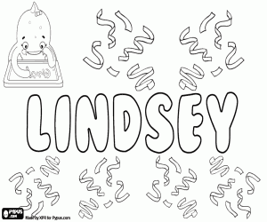 Colorear Lindsey, variante de Lindsay