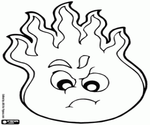 Colorear Llamas de fuego