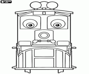 Colorear La locomotora Dunbar,Chuggington