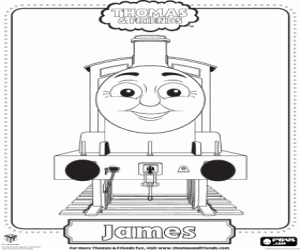 Colorear La locomotora James