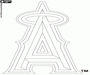 Colorear Logo Los Angeles Angels Anaheim
