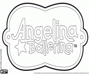 Colorear Logo Angelina Ballerina