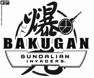 Colorear Logo Bakugan Gundalian Invaders