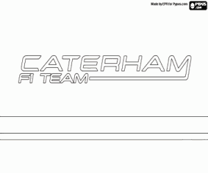Colorear Logo Caterham F1 Team