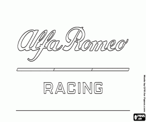 Colorear Logo de Alfa Romeo Racing
