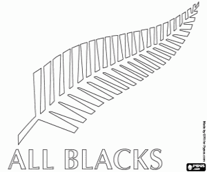 Colorear Logo de los All Blacks