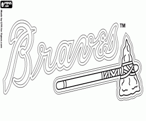 Colorear Logo de Atlanta Braves