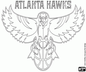 Colorear Logo de Atlanta Hawks