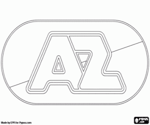 Colorear Logo de AZ Alkmaar