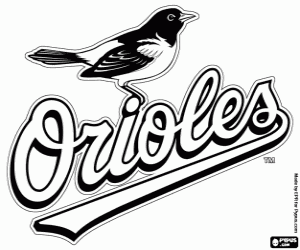 Colorear Logo de Baltimore Orioles