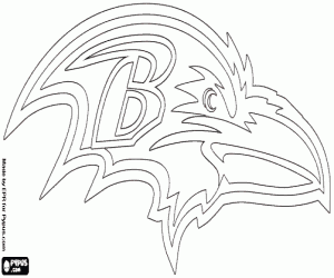 Colorear Logo de Baltimore Ravens