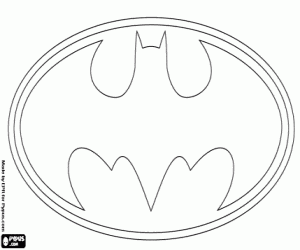 Colorear El logo de Batman
