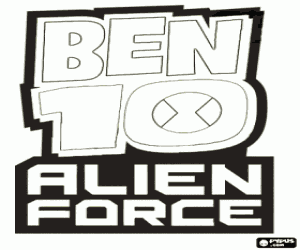 Colorear Logo de Ben 10 Alien Force