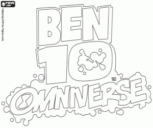 Colorear Logo de Ben 10 Omniverse