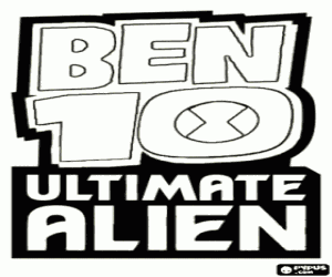 Colorear Logo de Ben 10 Ultimate Alien