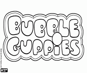 Colorear Logo de Bubble Guppies