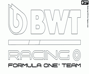 Colorear Logo de BWT Racing Point F1 Team